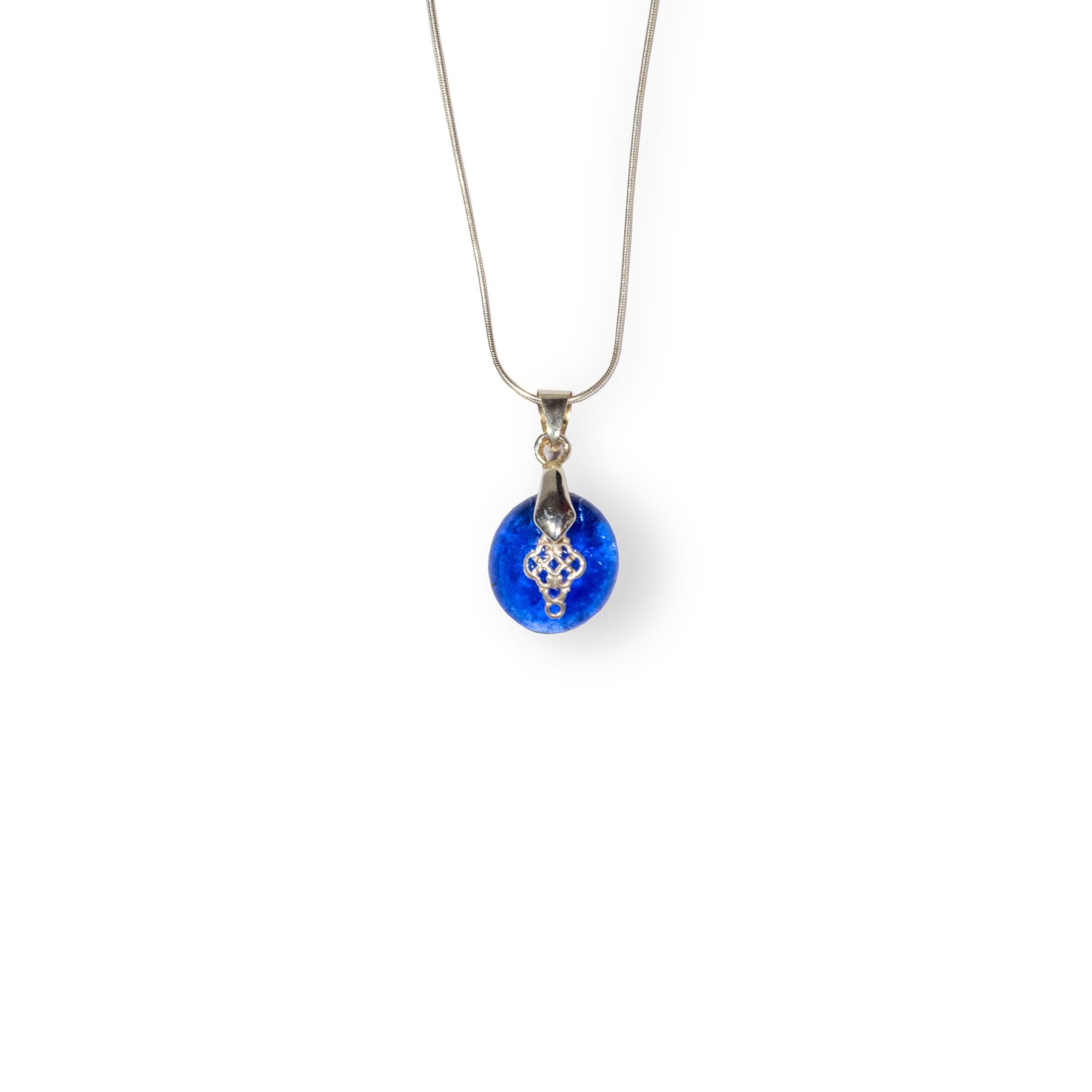 Collier bleu lavande