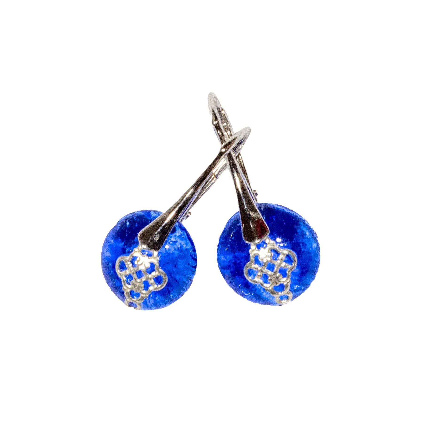 Boucles d’oreilles bleu lavande