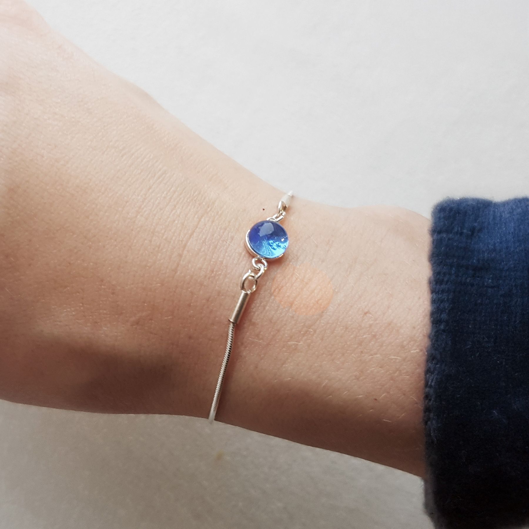 Bracelet bleu lavande