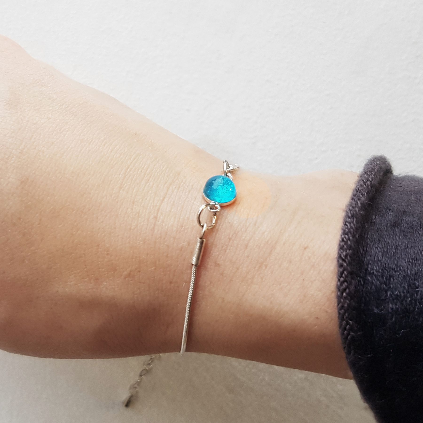 Bracelet bleu turquoise