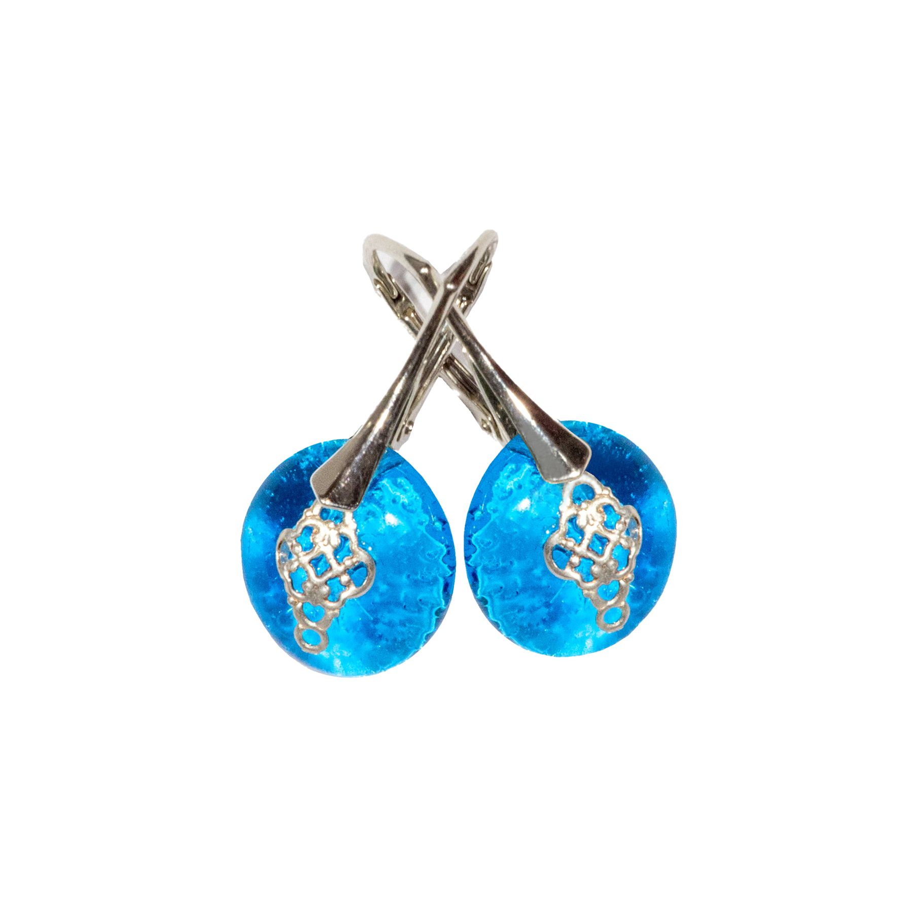 Boucles d’oreilles bleu turquoise